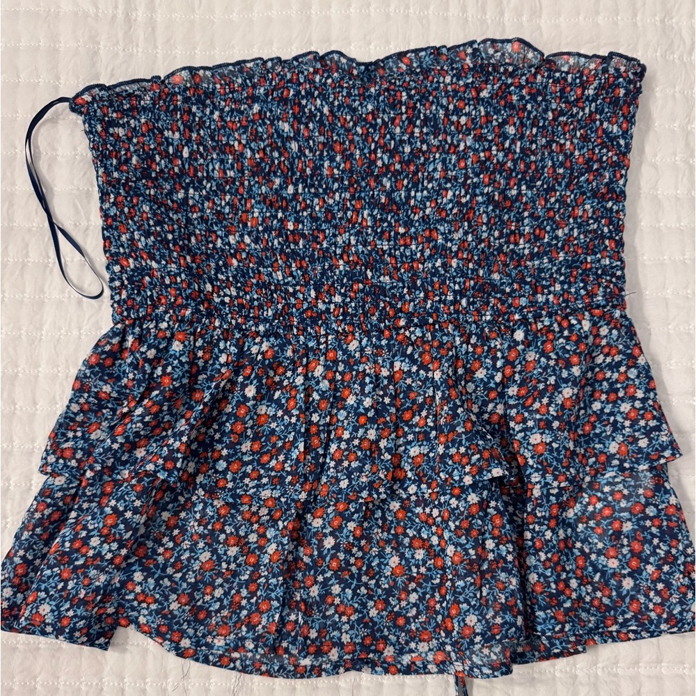 Red white blue top